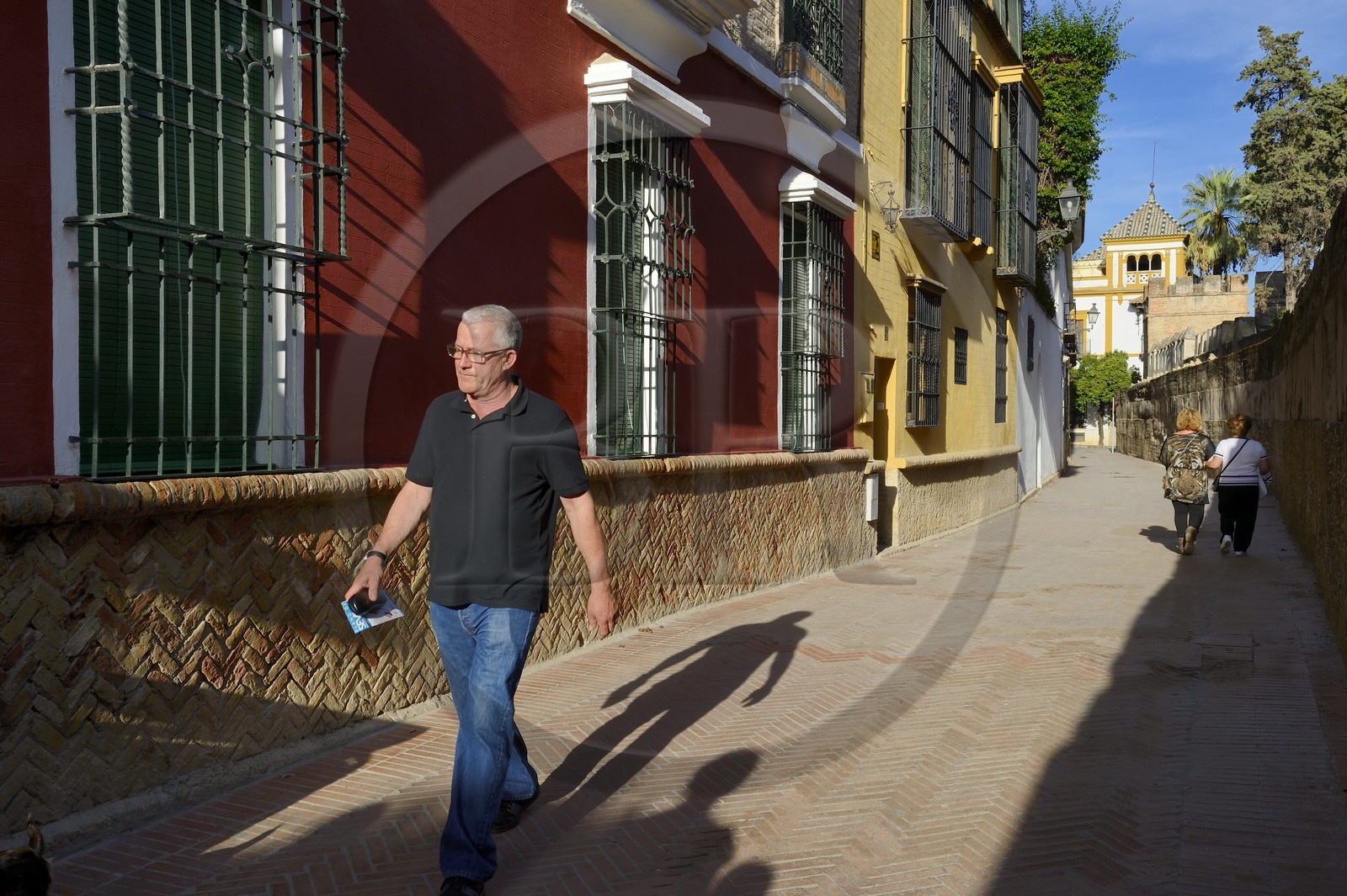 Espagne, Andalousie, Séville, calle Agua ou ruelle de l'eau est le cœur géographique du quartier Santa Cruz et fut baptisée ainsi car elle longeait un aqueduc encore en usage qui assurait l'alimentation en eau de l'Alcazar