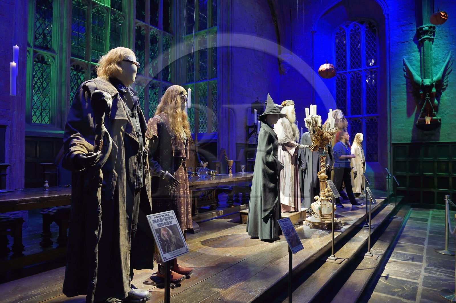 Royaume-Uni, Hertfordshire, Leavesden, Leavesden Film Studios, Harry Potter Studio Tour London, les coulisses du tournage des 8 films de Harry Potter, la grande salle de l'école de Poudlard
