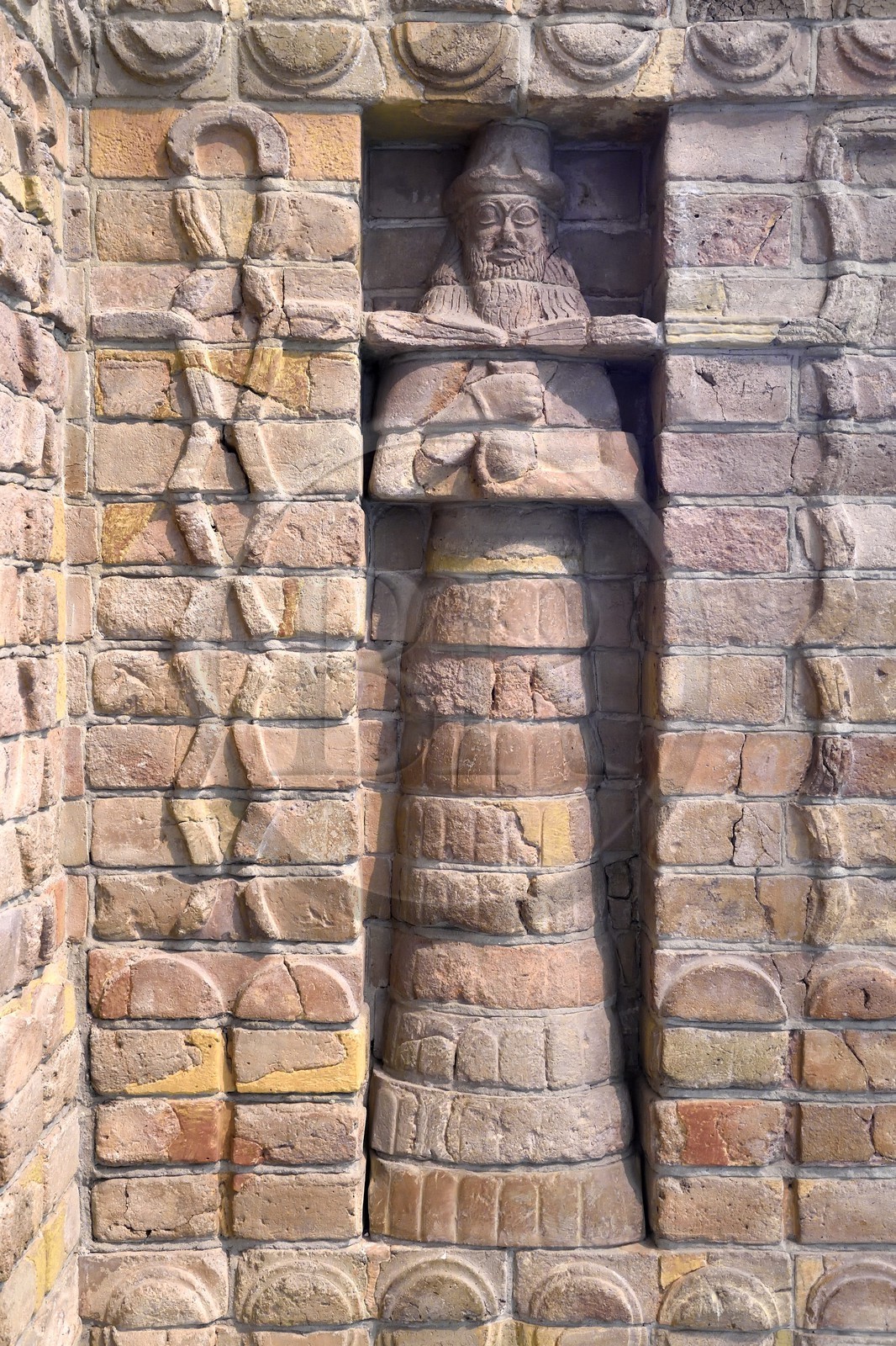 Allemagne, Berlin, l'Ile aux musées, classée Patrimoine Mondial de l'UNESCO, musée de Pergame (Pergamonmuseum), site d'Uruk (Irak), segments de la façade du temple d'Inanna