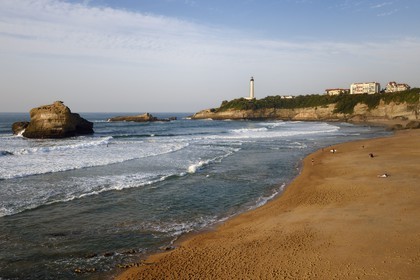 France, Pyrénées-Atlantiques (64), Pays-Basque, Biarritz, la Plage du Miramar