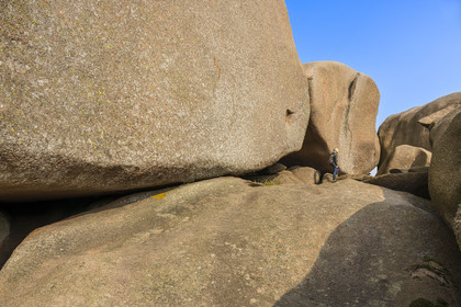 France, Côtes-d'Armor (22), Côte de Granit Rose, Trégastel, Ile Renote, le chaos granitique