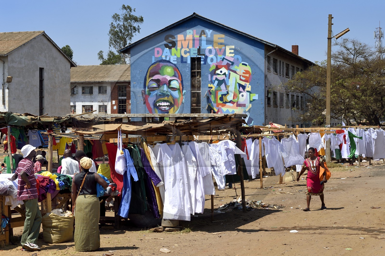 Zimbabwe, Harare, Mbare market