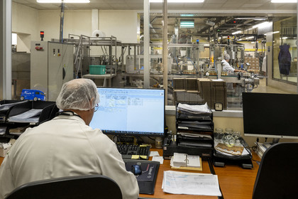 France, Cote d'Or, Climats terroirs of Burgundy listed as World Heritage by UNESCO, Beaune, the Fallot mustard factory, production workshops