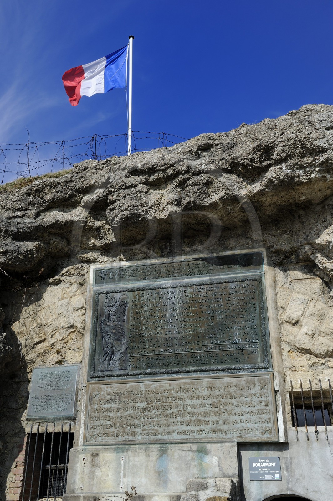 France, Meuse (55), Douaumont, fort de Douaumont, pièce maîtresse de la défense autour de Verdun qui fut pris par les allemands en 1916 puis repris par les troupes coloniales du Maroc la même année