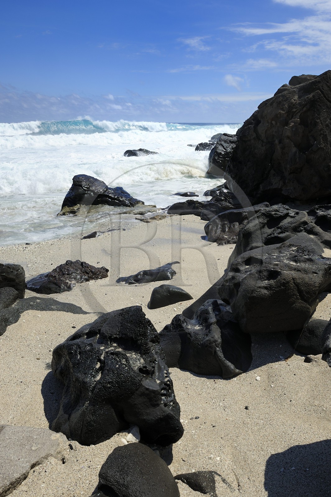 France, île de la Réunion, la côte sud, plage de Grand-Anse