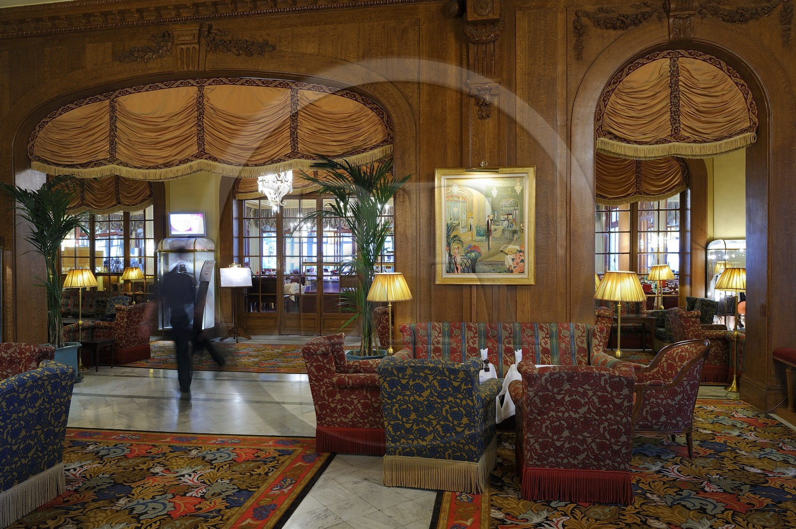 France, Calvados (14), Pays d'Auge, Deauville, l'Hôtel Normandy (groupe Barrière)