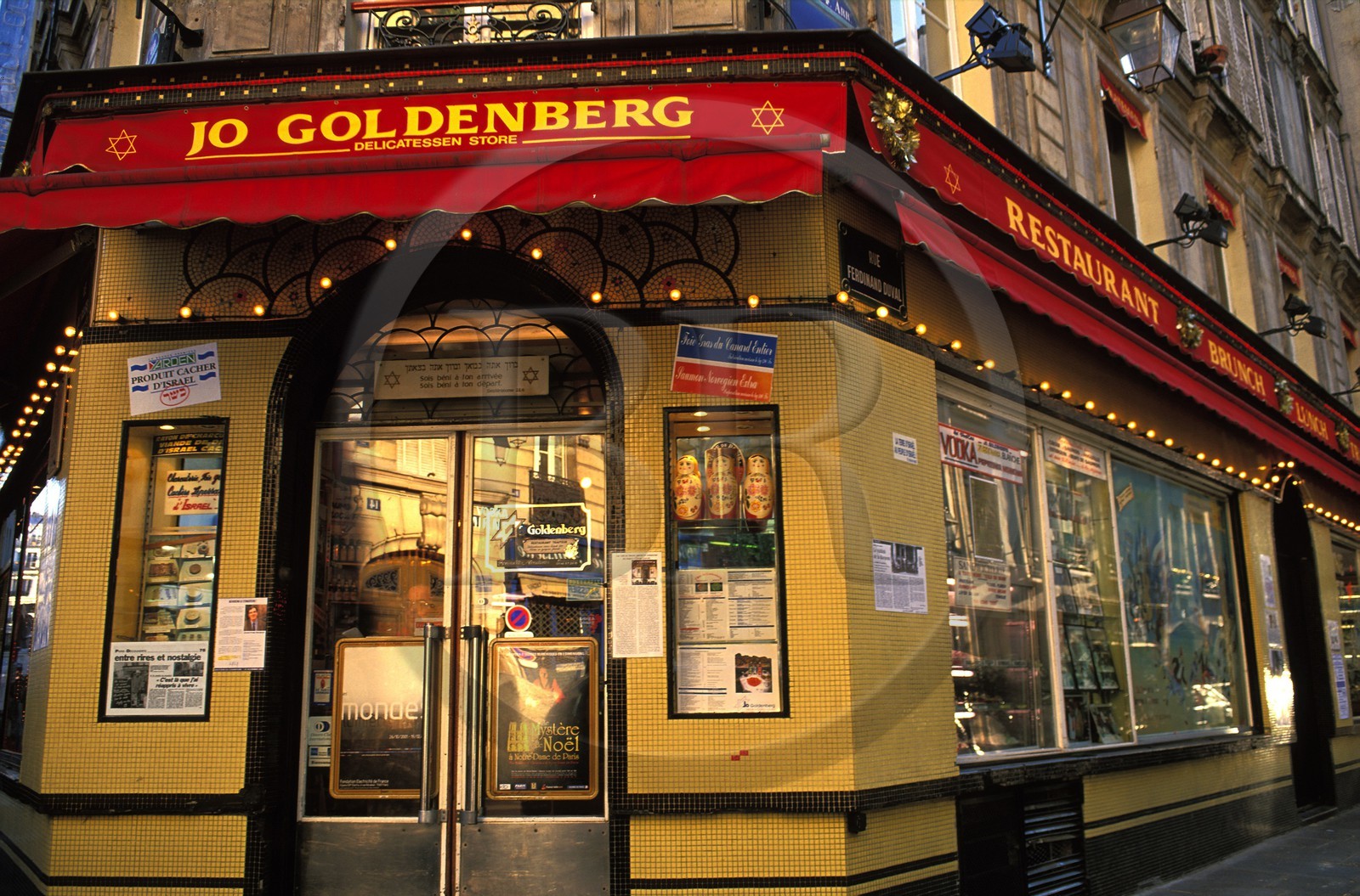 France, Paris, Marais district, Jewish Goldenberg restaurant rue des Rosiers