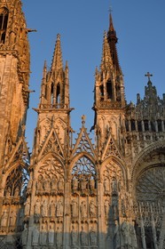France, Seine Maritime, Rouen, south facade of the Notre-Dame de Rouen cathedral