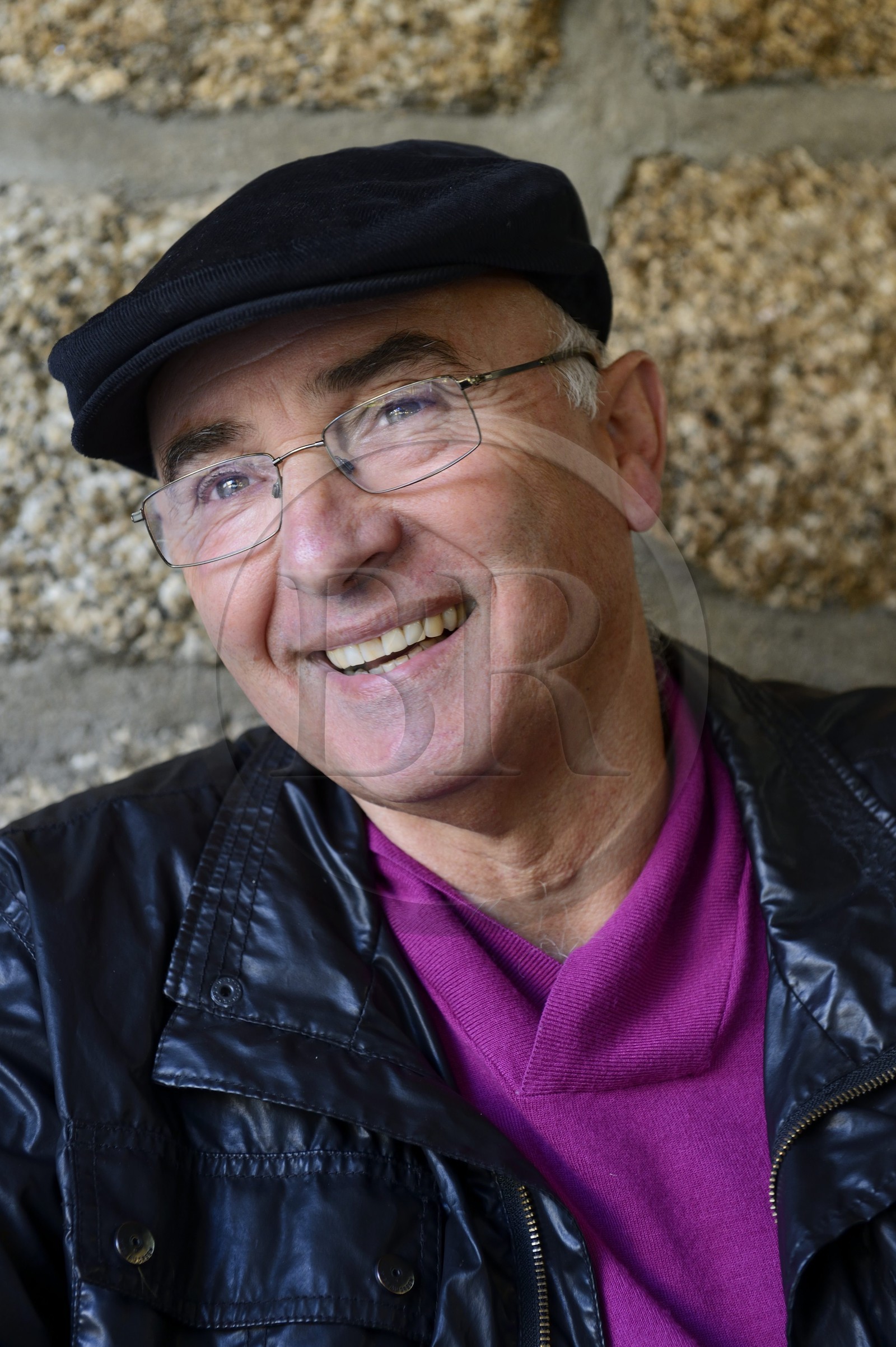 France, Corse-du-Sud (2A), Sartène, Jean-Paul Poletti, chanteur de polyphonies, chef de file du Chœur d’hommes de Sartène et directeur du Centre d'Art Polyphonique de Corse