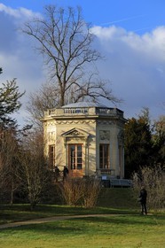 France, Yvelines (78), château de Versailles, classé Patrimoine Mondial de l'UNESCO, le domaine de Marie-Antoinette, le Belvédère du Petit Trianon ou salon de Musique