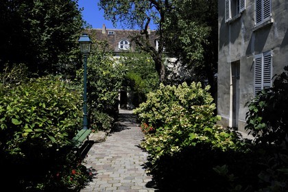 France, Paris (75), la Butte Montmartre, musée de Montmartre rue Cortot qui fut l'atelier de nombreux artistes à la fin du 19ème siècle