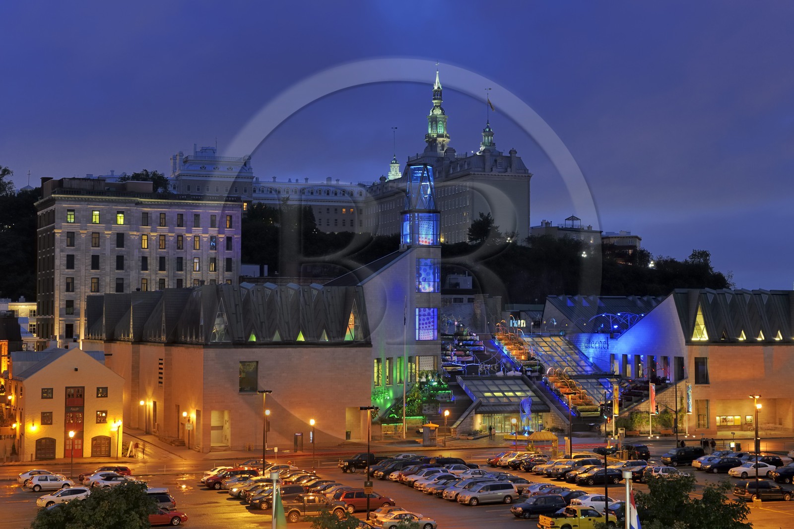 Canada, Quebec Province, Quebec City, Old Town listed as World Heritage by UNESCO, Civilisation Museum dominated by the Seminar