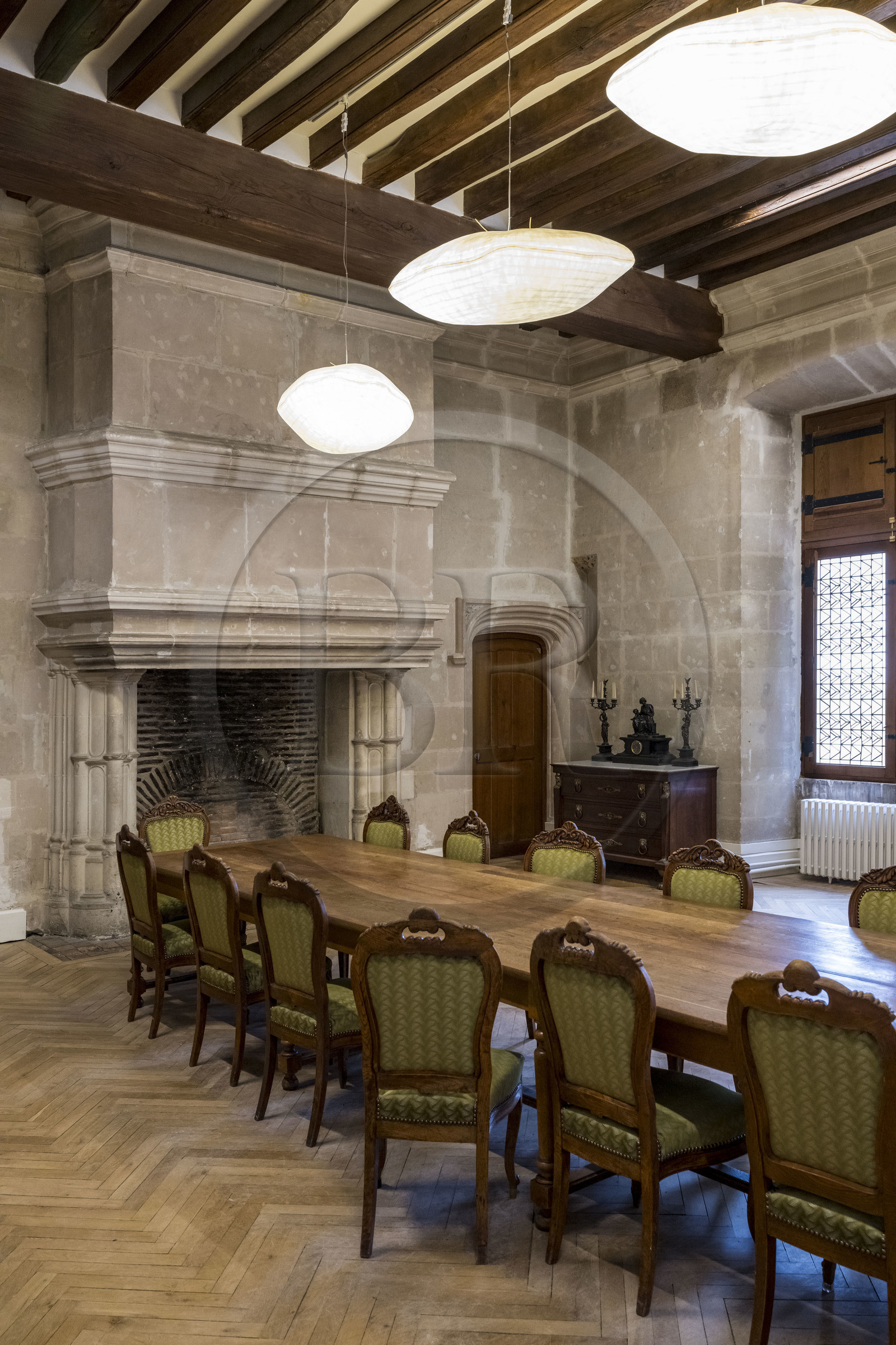France, Loire Atlantique, Nantes, Bouffay district, the castle of the Dukes of Brittany, the room of the Logis du Roy where the Edict of Nantes was presumably signed by King Henry IV on April 30, 1598