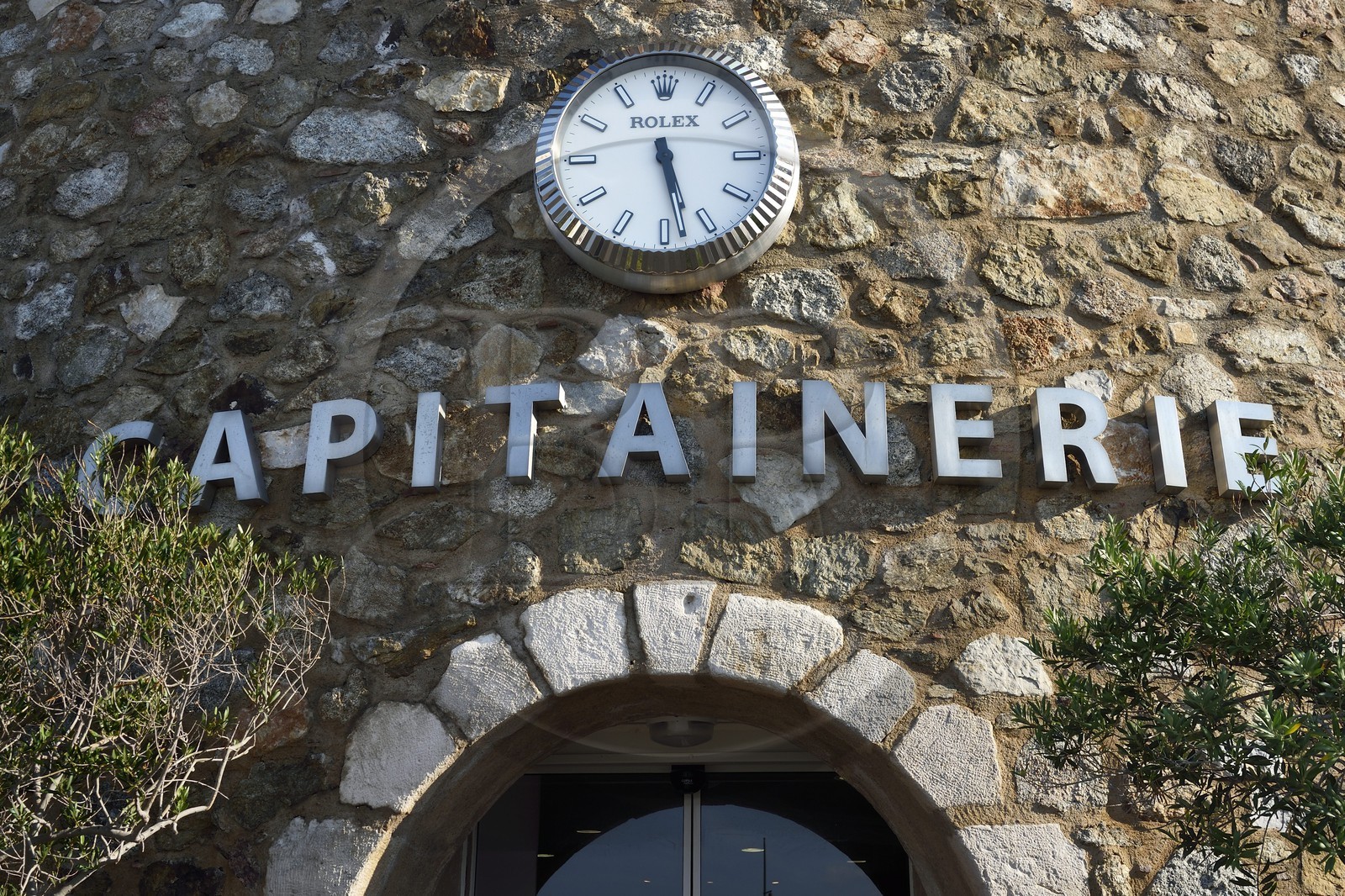 France, Var, Saint-Tropez, the captaincy of the Port and the Rolex clock