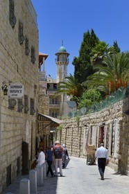 Israel, Jerusalem, holy city, the old town listed as World Heritage by UNESCO, the Via Dolorosa in the Muslim Quarter