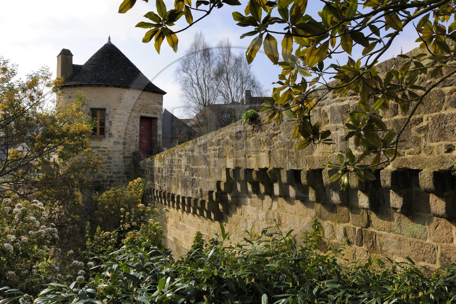 France, Finistère (29), Quimper, la tour Nevet dans les anciens remparts