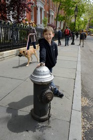 Etats-Unis, New York, Manhattan, Greenwich village, bouche d'incendie rue Washington Square North