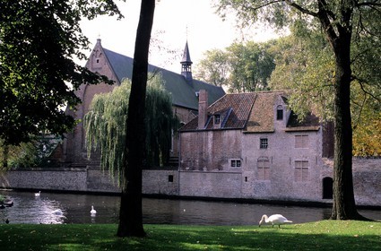 Belgique, Flandre Occidentale, Bruges (Brugge), le béguinage de Bruges