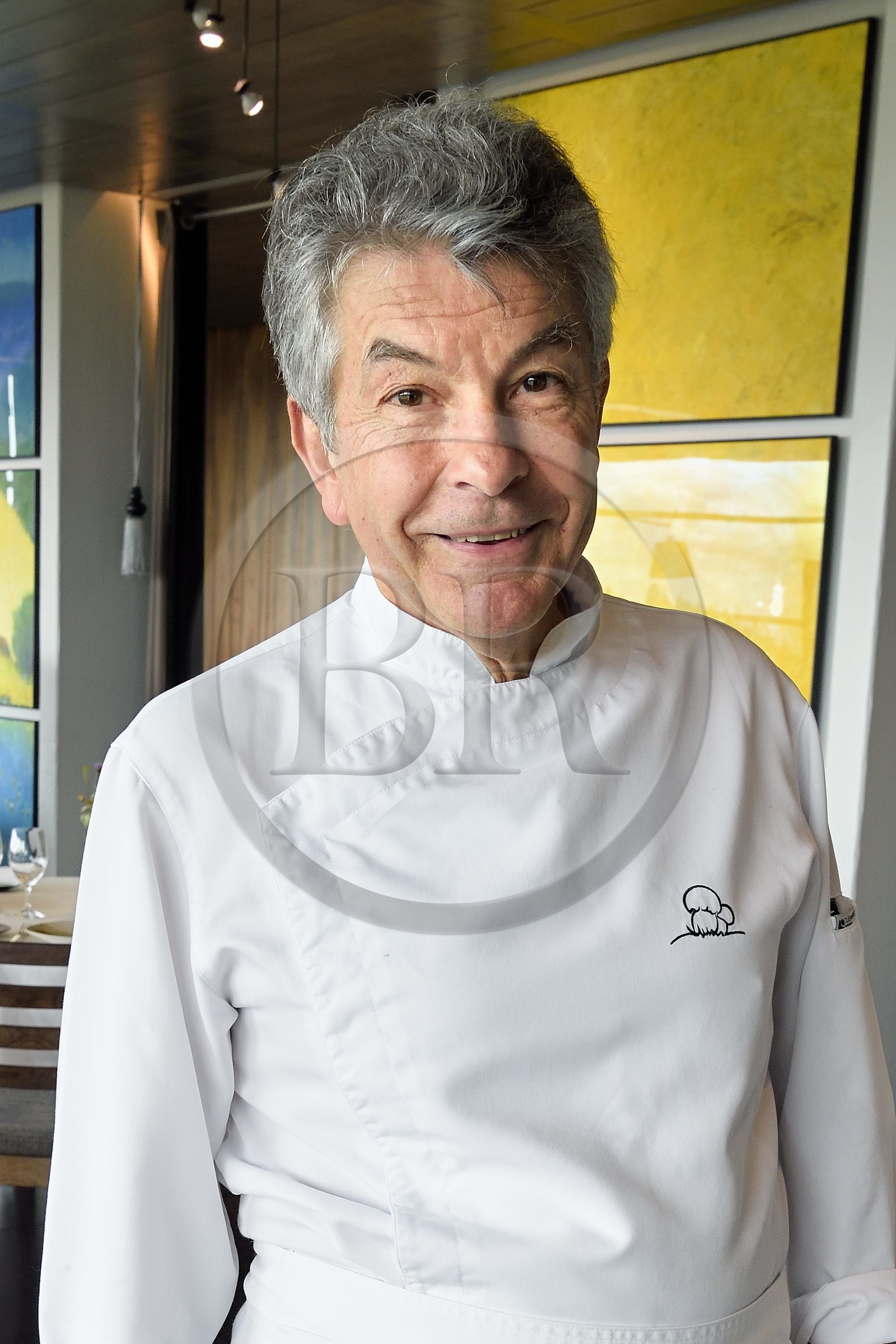 France, Haute Loire, Saint Bonnet le Froid, Régis and Jacques Marcon 3-star restaurant, chef Jacques Marcon