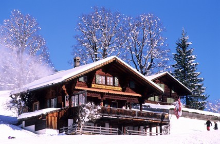 Suisse, région de Bern (Oberland Bernois), Grindelwald, restaurant Grinoel Walostaldk