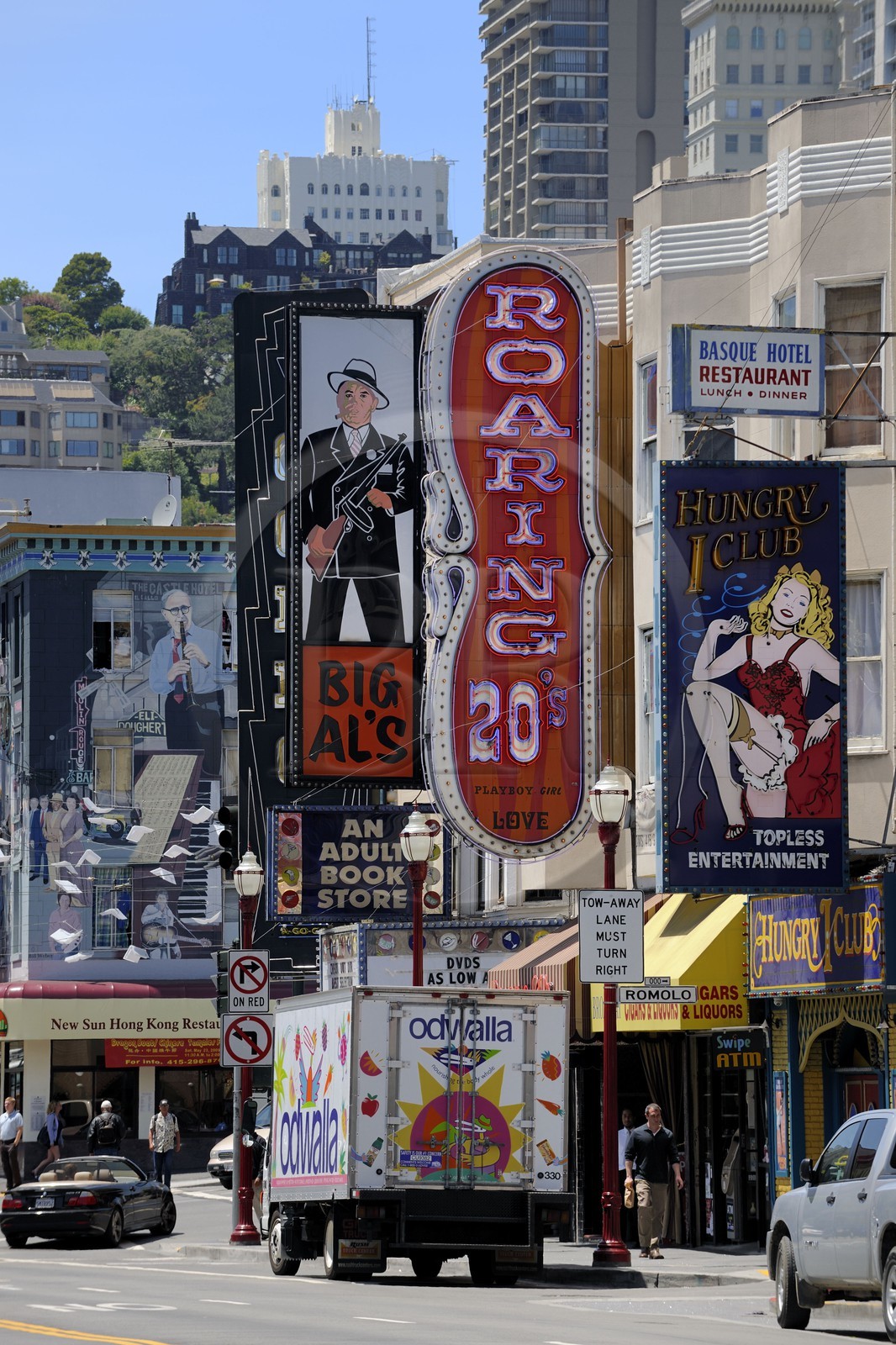 Etats-Unis, Californie, San Francisco, le quartier chaud de Broadway dans le quartier de North Beach