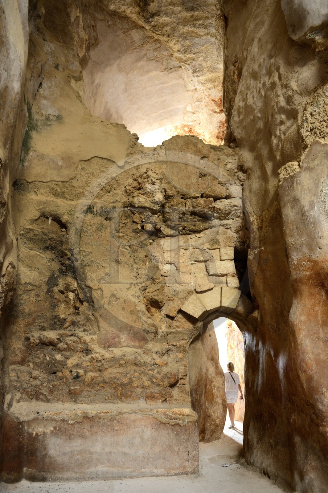 Israel, district du nord, Galilée, Nazareth, Zippori (Tzippori ou Sepphoris) National Park, la citerne était alimentée par une rivière souterraine