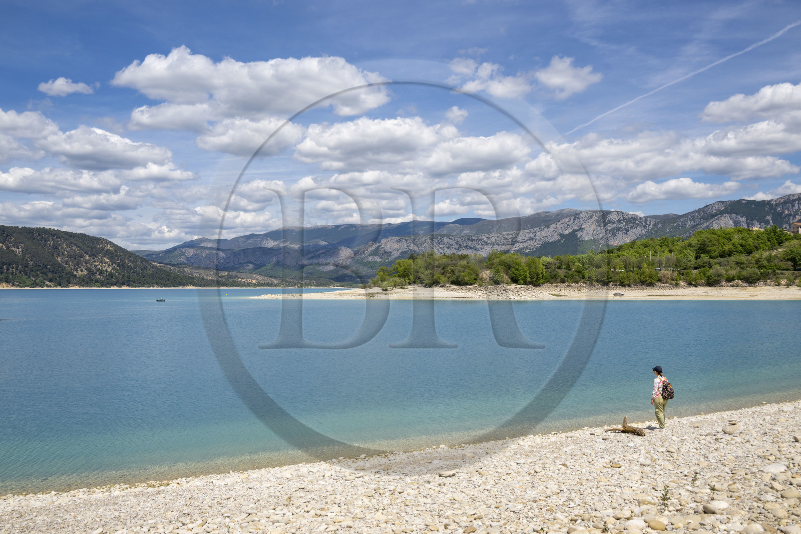 France, Var (83), Parc Naturel Régional du Verdon, Les-Salles-sur-Verdon, lac de Sainte Croix