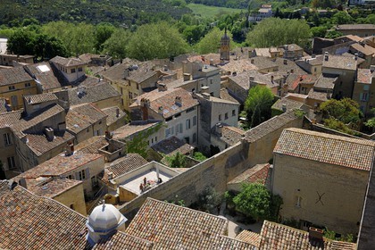 France, Gard, Uzes, the roofs of the old city