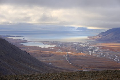 Norvège, Svalbard (Spitzberg), fjord de Longyearbyen