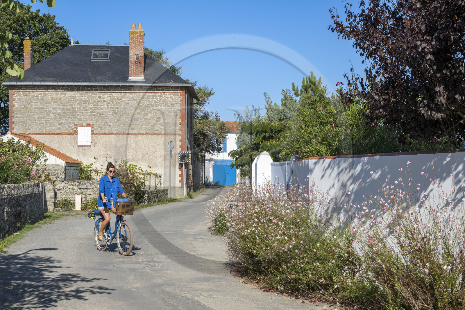 France, Vendée (85), Ile de Noirmoutier, Noirmoutier-en-l'Ile, Le Vieil, rue des Guignards