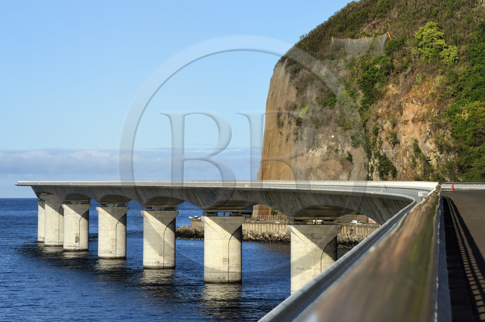 France, Reunion island (French overseas department), La Possession, the New Coastal Route (Nouvelle Route du Littoral - NRL), 5.4 km long maritime viaduct between the capital Saint-Denis and the main commercial port to the West