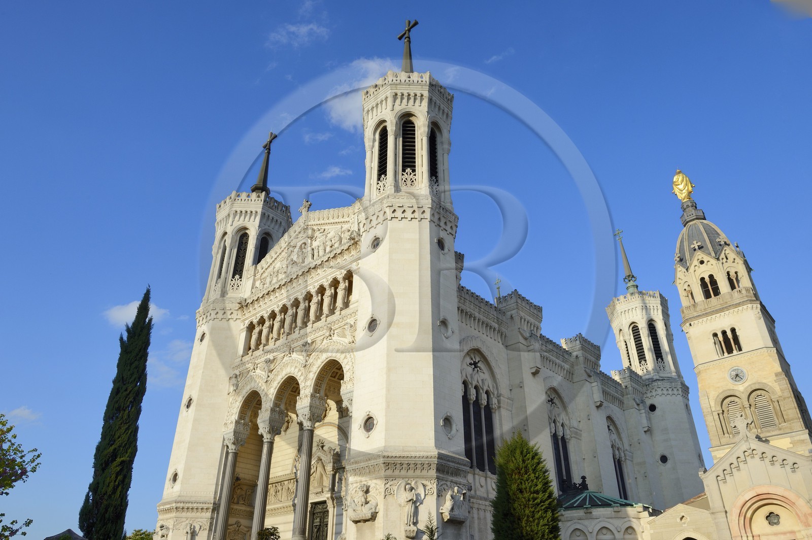 France, Rhône (69), Lyon, site historique classé Patrimoine Mondial de l'UNESCO, Basilique Notre Dame de Fourvière