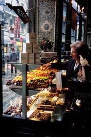 France, Nord, Lille, old town, famous Meert cake shop (Esquermoise street)