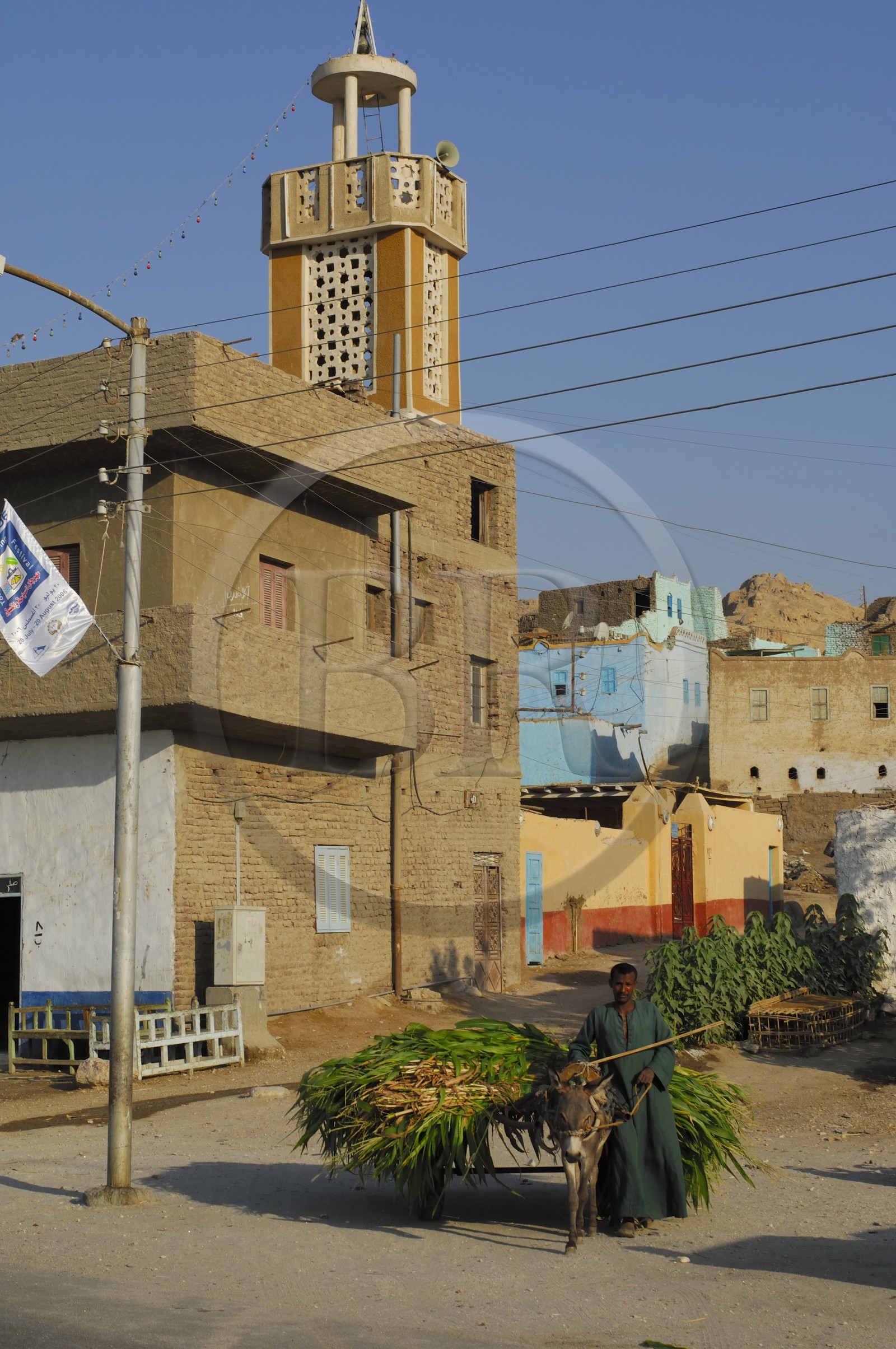 Egypte, Haute Egypte, vallée du Nil, Louxor, la rive ouest, le nouveau village de Gournah