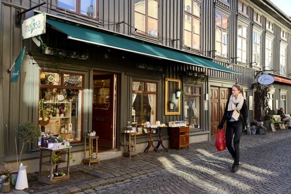 Suède, Västra Götaland, Göteborg (Gothenburg), quartier de Haga, magasin dans la rue Haga Nygata