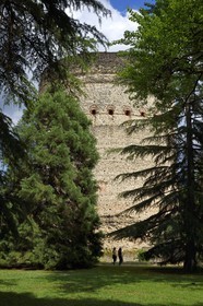 France, Dordogne (24), Périgord Blanc, Périgueux, quartier de la Cité dit de Vésone, ruine romaine de la Tour de Vésone (Vesunna)
