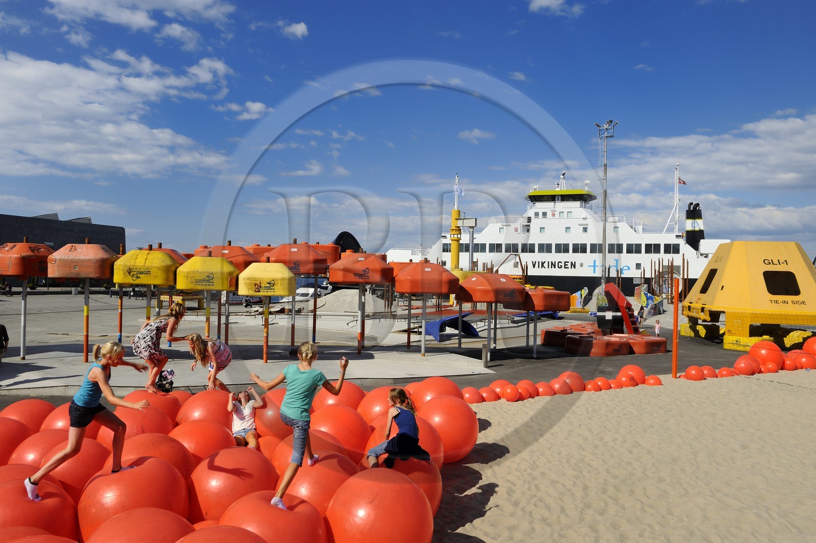 Norway, Rogaland County, Stavanger, Geopark built with downgrated oil equipment