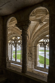 Portugal, Lisbon, Belem, Hieronymites Monastery (Mosteiro dos Jeronimos), listed as World Heritage by UNESCO, the cloister