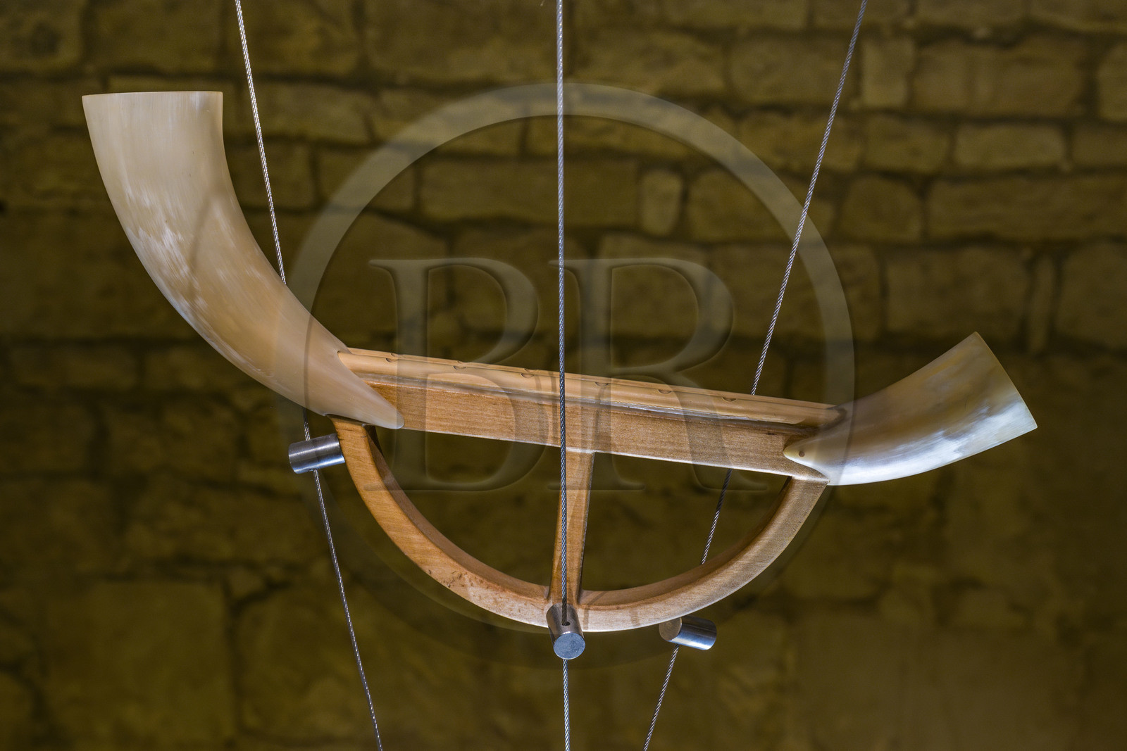 France, Vendée (85), Nieul-sur-l'Autise, Abbaye royale Saint-Vincent, salle des instruments anciens, Alboca