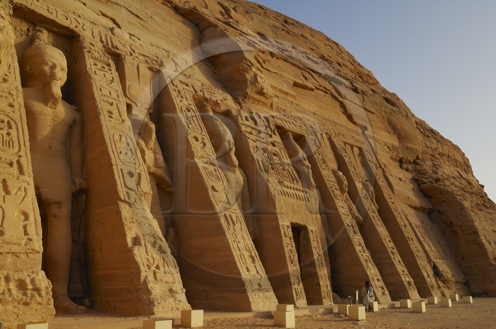 Egypt, Upper Egypt, Nubia, Abu Simbel, site listed as World Heritage by UNESCO, Nefertari Temple dedicated to Hathor Goddess