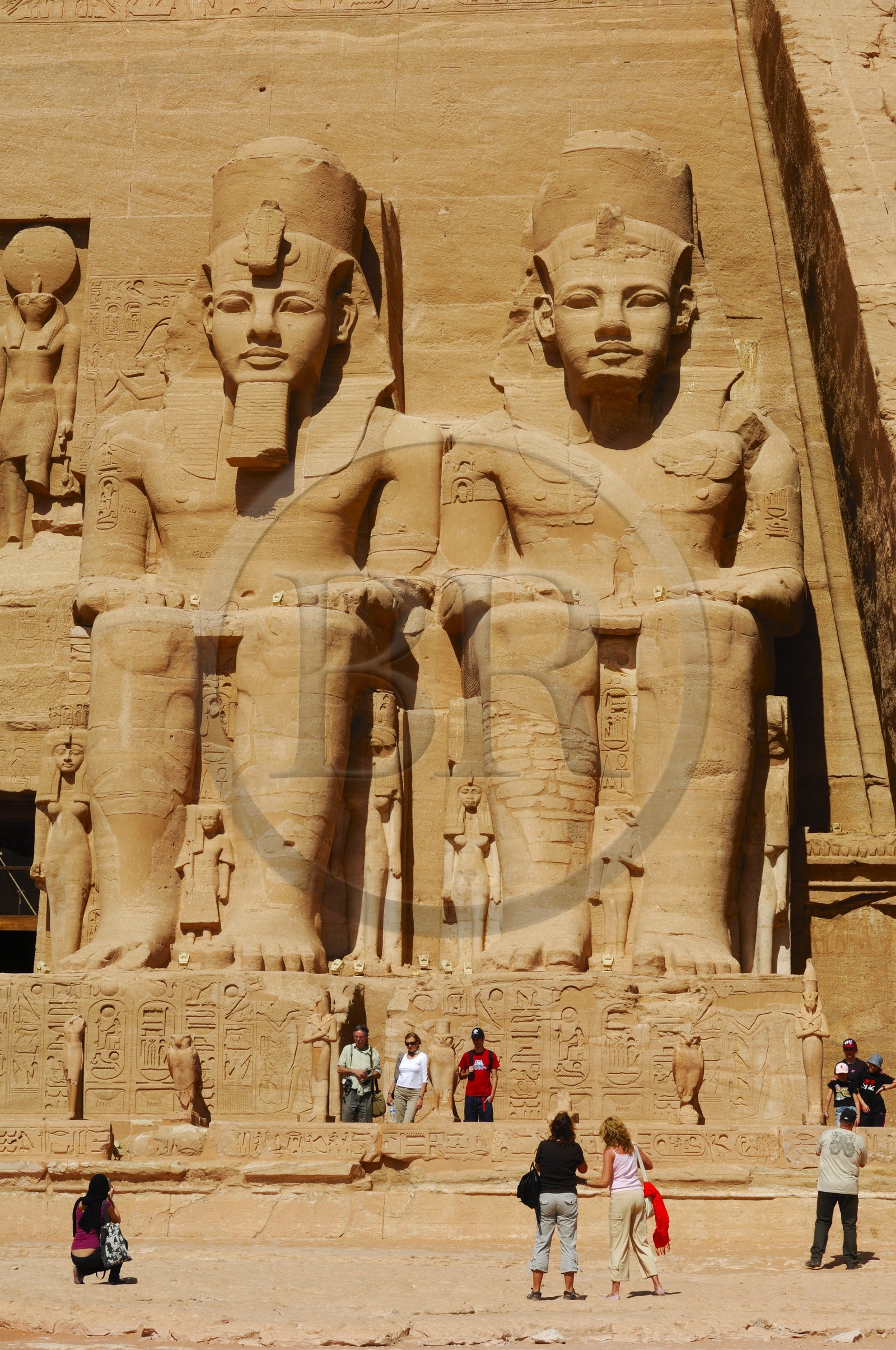 Egypte, Haute Egypte, Nubie, Abou Simbel, site classé Patrimoine Mondial de l'UNESCO, temple de Ramsès II