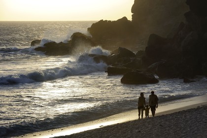 France, île de la Réunion, la côte sud, plage de Grande-Anse