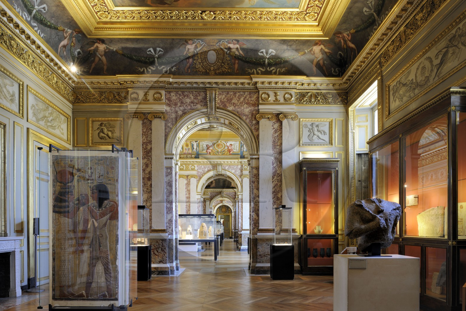 France, Paris (75), musée du Louvre, département des Antiquités égyptiennes