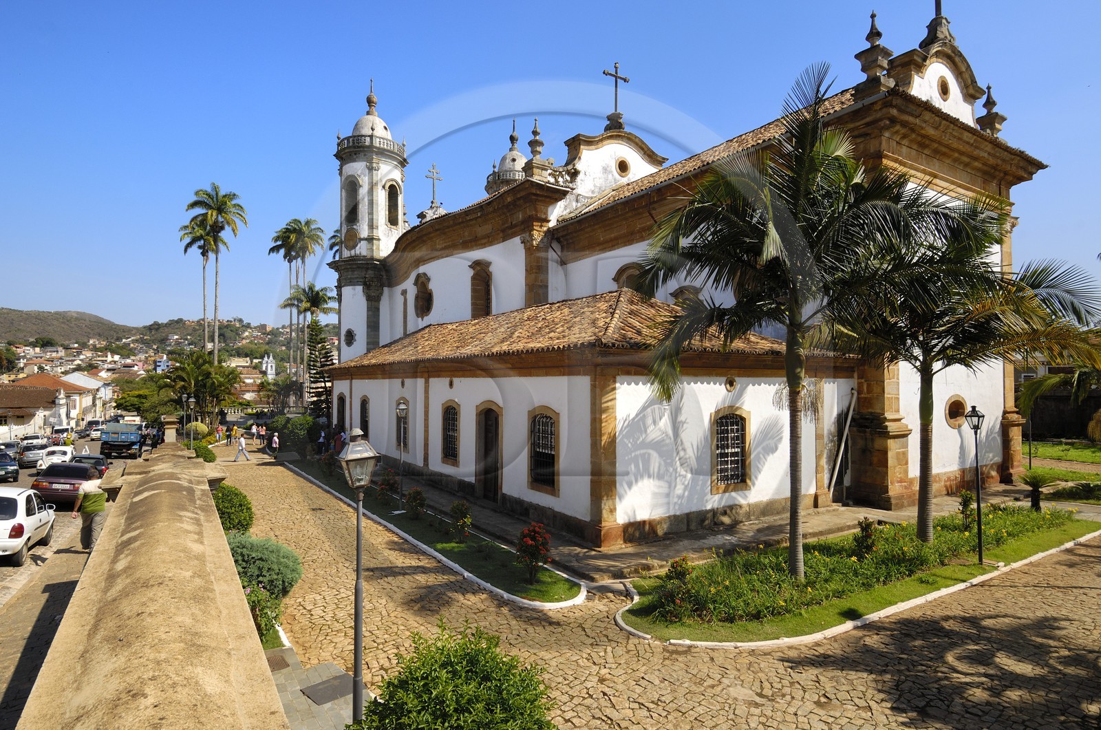 Brésil, Etat du Minas Gerais, ville de Sao Joao del Rei, igreja Sao Francisco de Assis (Route de l'or, Estrada Real)