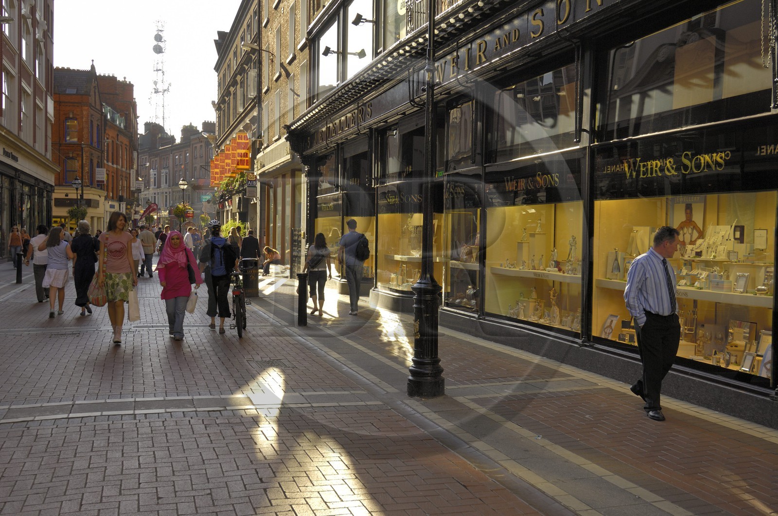 Irlande, Dublin, rue commercante du centre ville