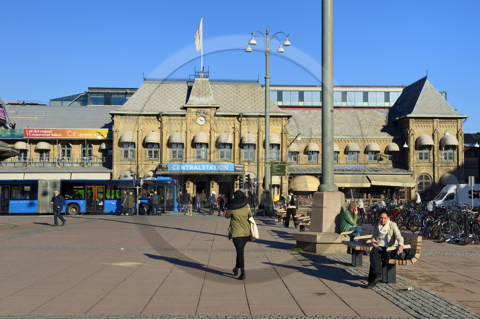 Suède, Västra Götaland, Göteborg (Gothenburg), la gare centrale sur la place Drottningtorget