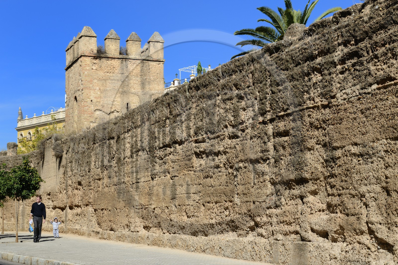 Spain, Andalusia, Seville, Macarena district, last vestiges of the ramparts that surrounded the town