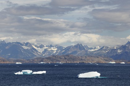 Greenland, Southern Region near Nanortalik, icebergs