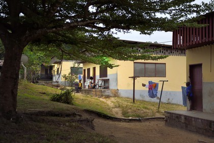 Gabon, Moyen-Ogooue Province, Lambaréné, Albert Schweitzer Hospital, housing for families of patients
