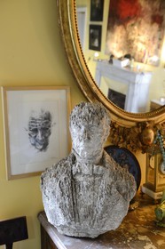 France, Haute-Corse (2B), Cap Corse, Sisco, le palais Gaspari-Ramelli (Palazzi ou Maison d'Americain de 1850) construit par le le docteur Santos (Toussaint) Gaspari qui fut gouverneur au Vénézuela